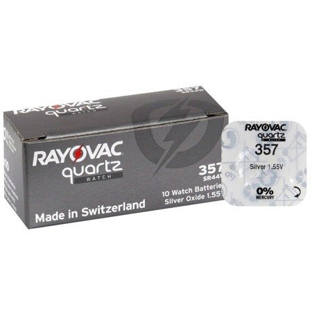 Baterías de plata Rayovac SR44W / 357 10 piezas
