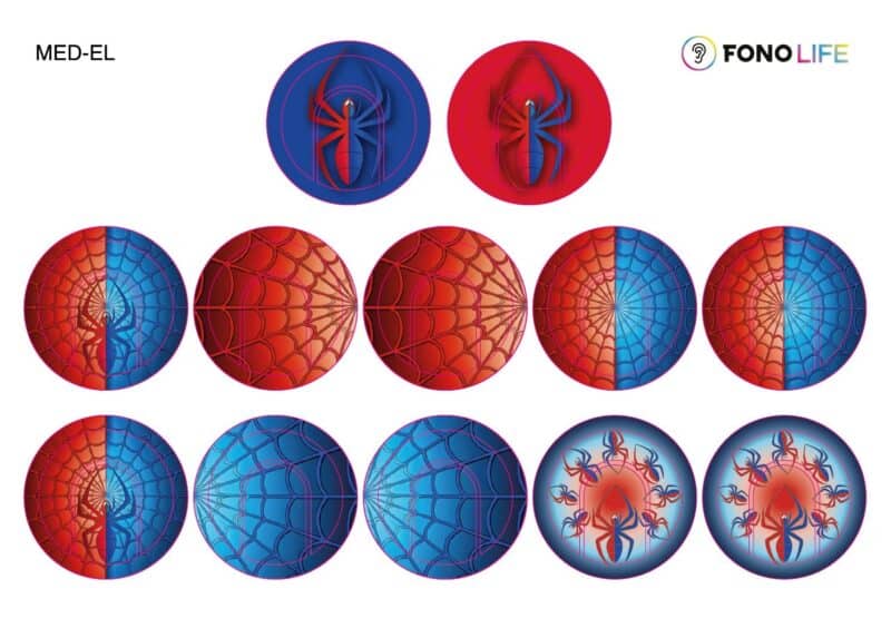 Pegatinas Bobina Med-El Dl- Araña