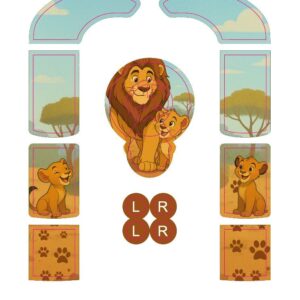 Pegatinas  NUCLEUS 7- Leones