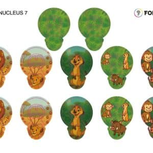 Pegatinas BOBINA NUCLEUS 7- Leones