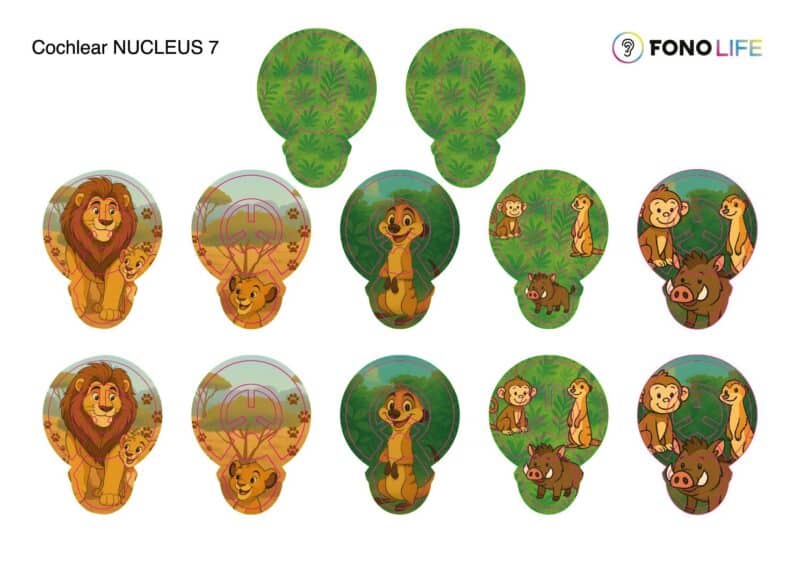 Pegatinas Bobina Nucleus 7- Leones